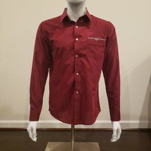 VSKA Men Slim Fit Dress Shirt M